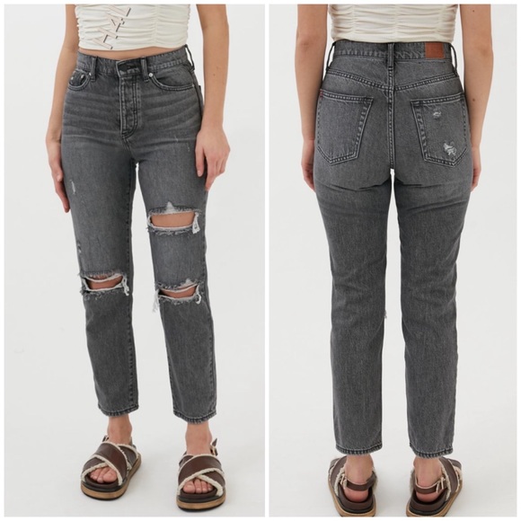 Urban Outfitters Denim - NWT UO BDG High-Waisted Slim Straight Jean – Washed Black Distressed